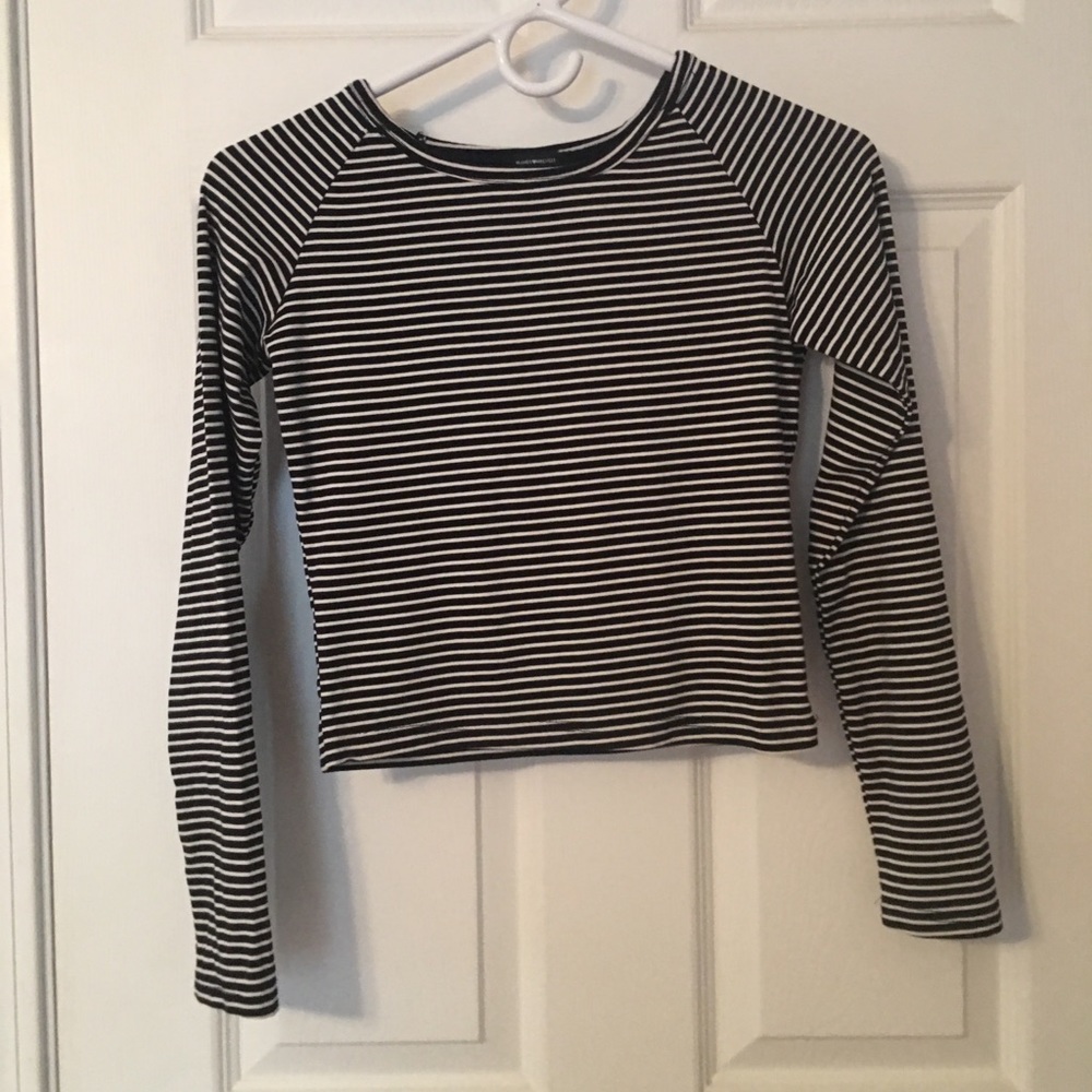 brandy melville long sleeve striped top